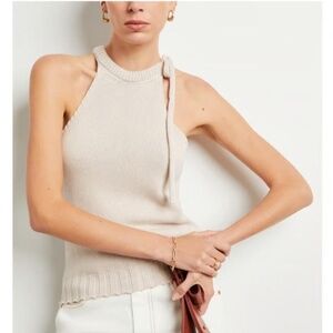 G. Label Cody bow neck halter top M